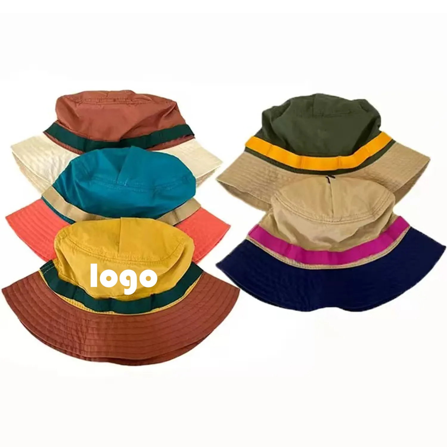 Color-Block Quick-Dry Bucket Hat For Outdoor Sports